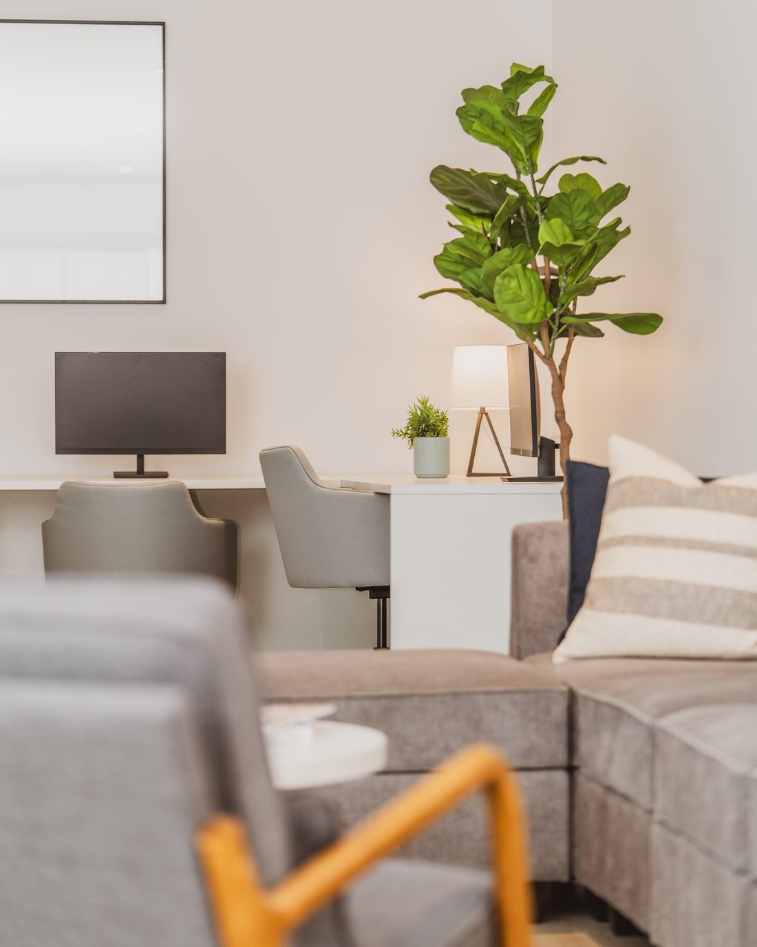 3-bedroom apartment open-plan living at Governors Village